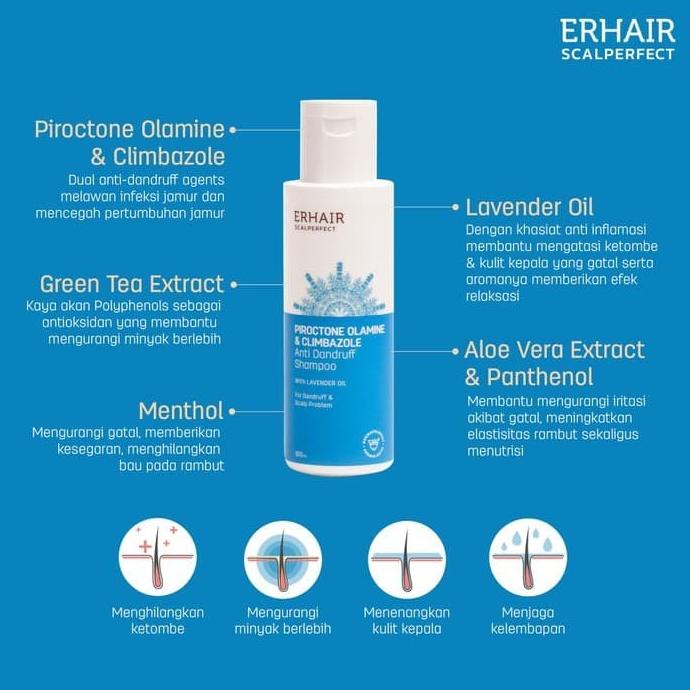 Jual ERHA SCALP CARE SHAMPOO, MENGATASI KETOMBE & DERMATITIS 250 ml Shopee Indonesia