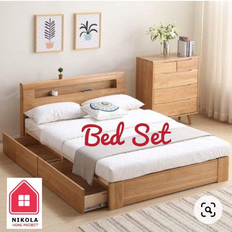 Jual Dipan bed set laci custom minimalis Shopee Indonesia