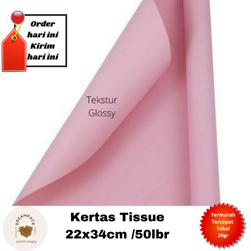Jual KERTAS TISSUE/KERTAS PACKING/KERTAS HAMPERS/WRAPPING PAPER 22X34