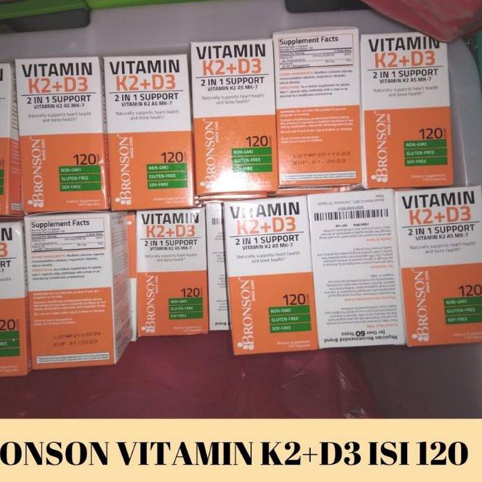 Jual Tiktok Sell VITAMIN K2+D3 5000 IU BRONSON ORIGINAL USA 120 COUNT