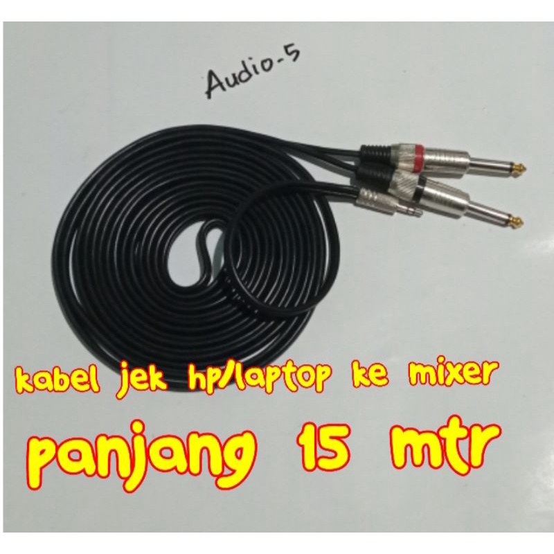 Jual KABEL JEK HP/LAPTOP KE MIXER 15MTR Shopee Indonesia