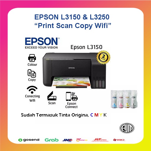Jual Printer Epson L3150 L 3150 Inkjet Print Scan Copy Wifi Shopee