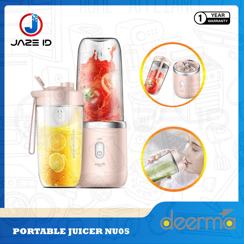 Jual Deerma NU05 Blender Portable Juicer Mini Mixer Mi Garansi Shopee