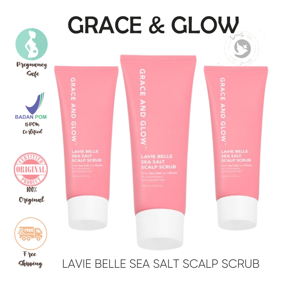 Jual GRACE AND GLOW Lavie Belle Sea Salt Scalp Scrub 120 ml Shopee