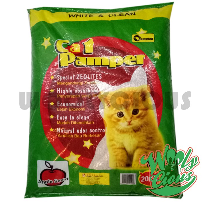 Jual Pasir Kucing Gumpal Wangi Champion Cat Litter 20kg Shopee Indonesia