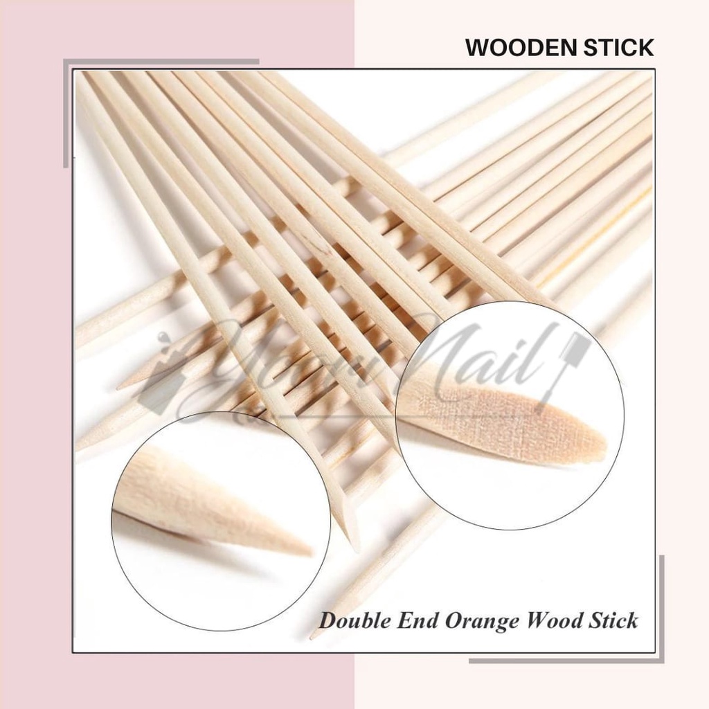 Jual Wooden nail stick 100pcs wood nail art kayu kutikula Shopee