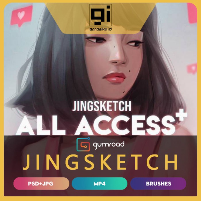 Jual Gumroad Jingsketch All Access+ Package Procreate and