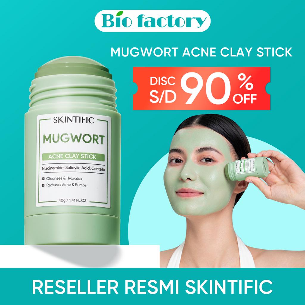 Jual [Original]【BPOM】 SKINTIFIC Mugwort Clay Stick Cleansing Clay Mask