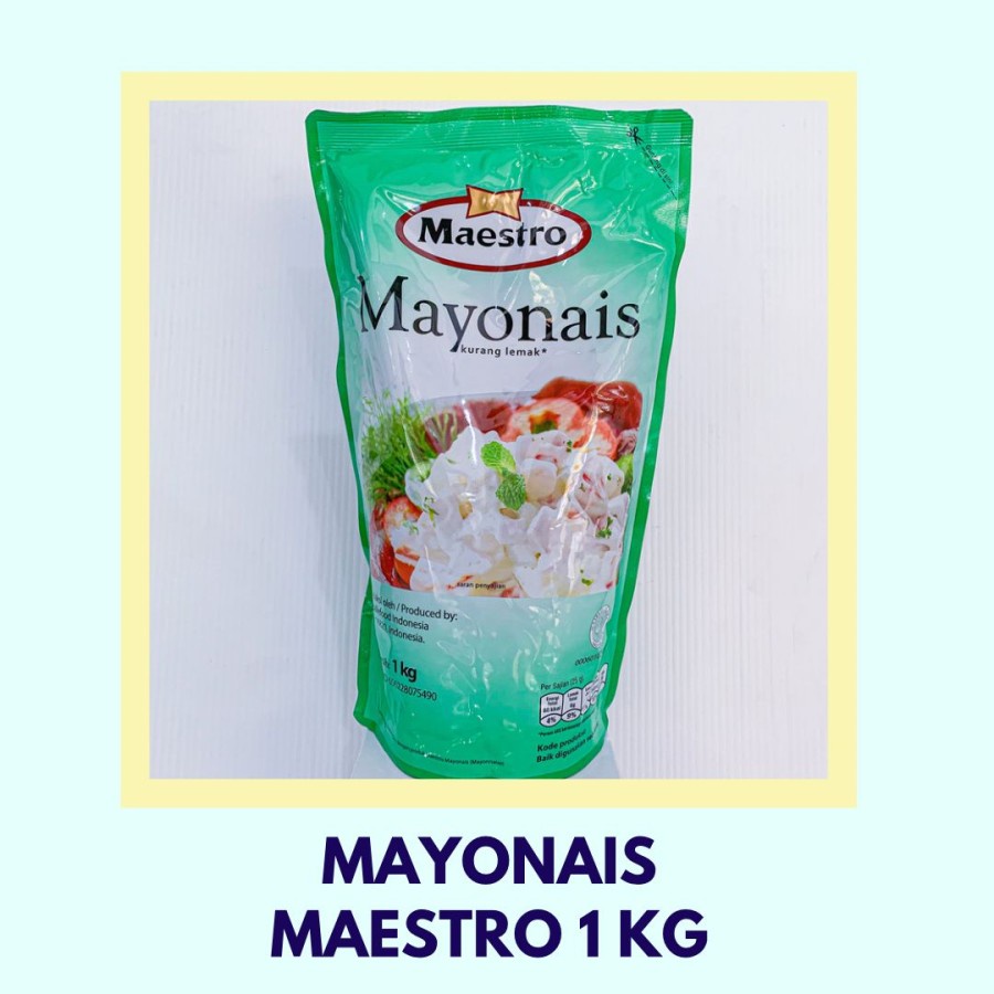 Jual Mayonais / Mayo / Mayonnaise Maestro 1 kg Shopee Indonesia