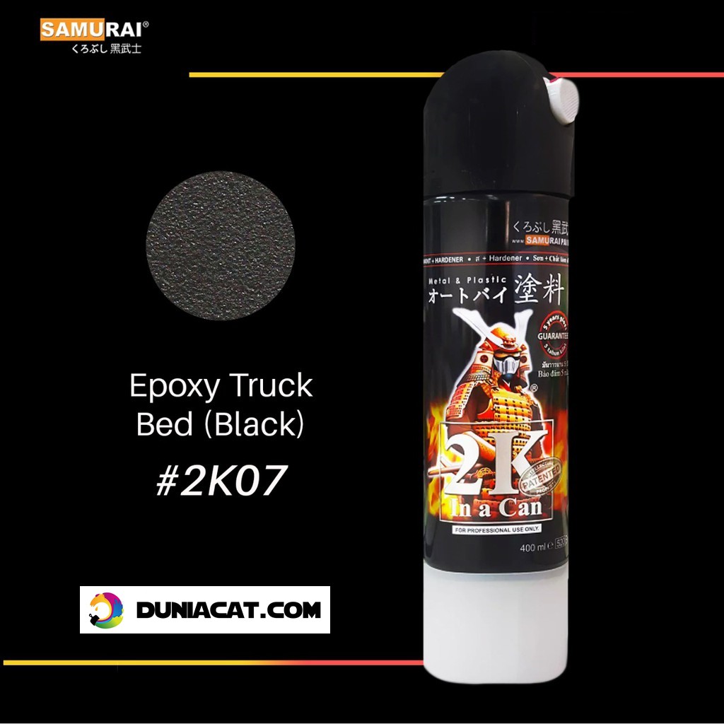 Jual Samurai Paint 2K07 EPOXY TRUCK BED (BLACK) Cat Semprot/Pilox