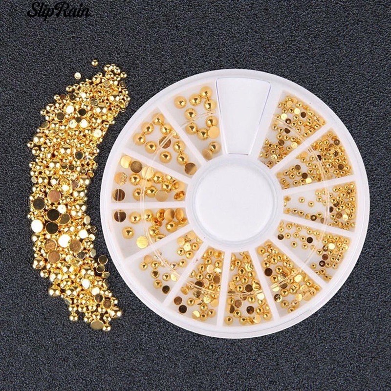 Jual Stud gold acc nailart japan nails / hiasan nailart gold stud