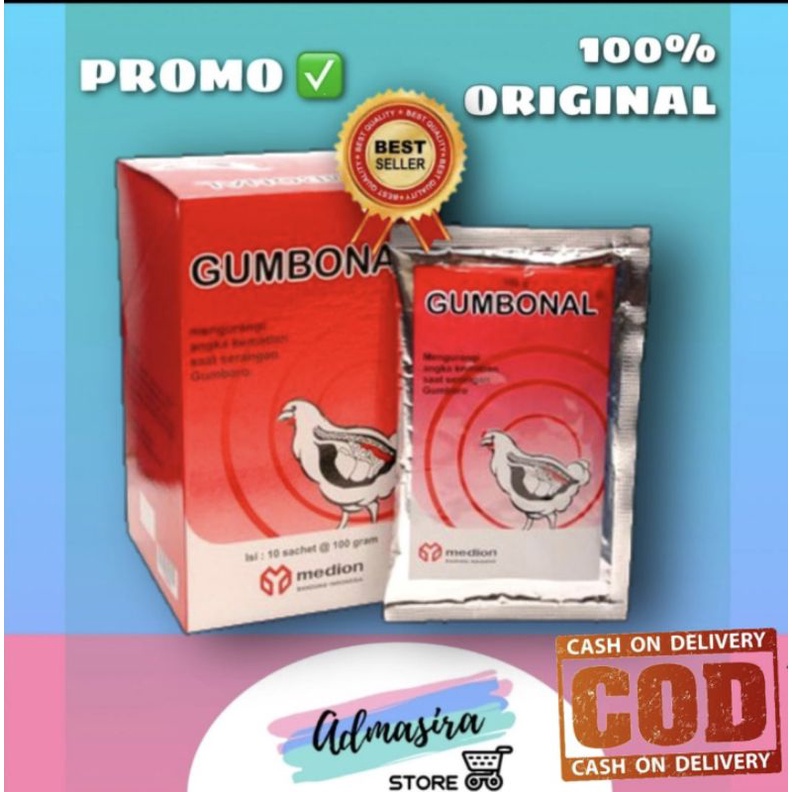 Jual GUMBONAL 100 gr Medion Obat Gumboro Unggas ayam Shopee Indonesia
