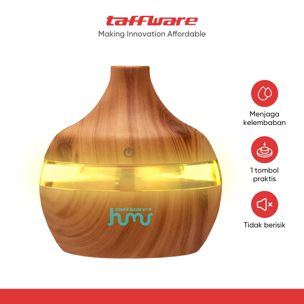 Jual Taffware Air Humidifier Ultrasonic Aromatherapy Oil Diffuser 300ml
