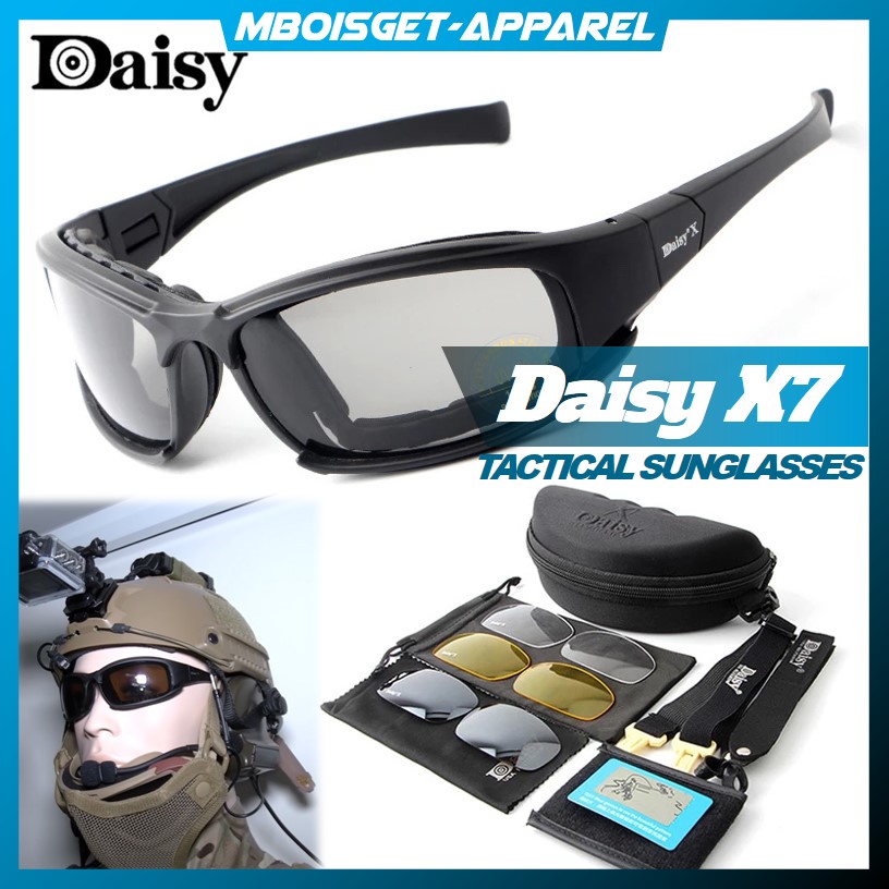 Jual MBOISGET ORIGINAL Daisy X7 Kacamata SPORTS SUNGLASSES OLAHRAGA MOTOR Sepeda dengan 4