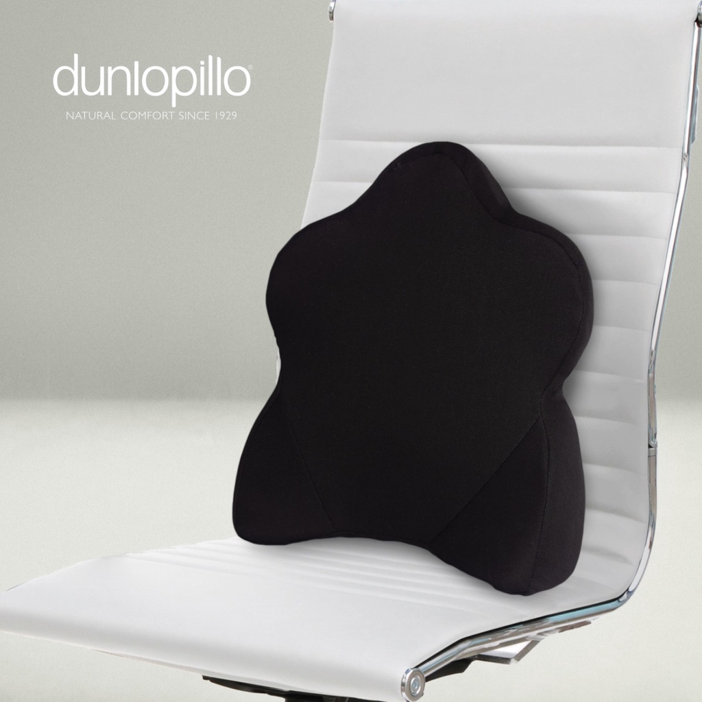 Jual Dunlopillo Lumbar Support Pillow Black / Bantal Sandaran Kursi