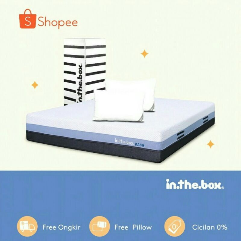 Jual Kasur Spring Bed In The Box Dash Ukuran 200 x 200 cm (Super King