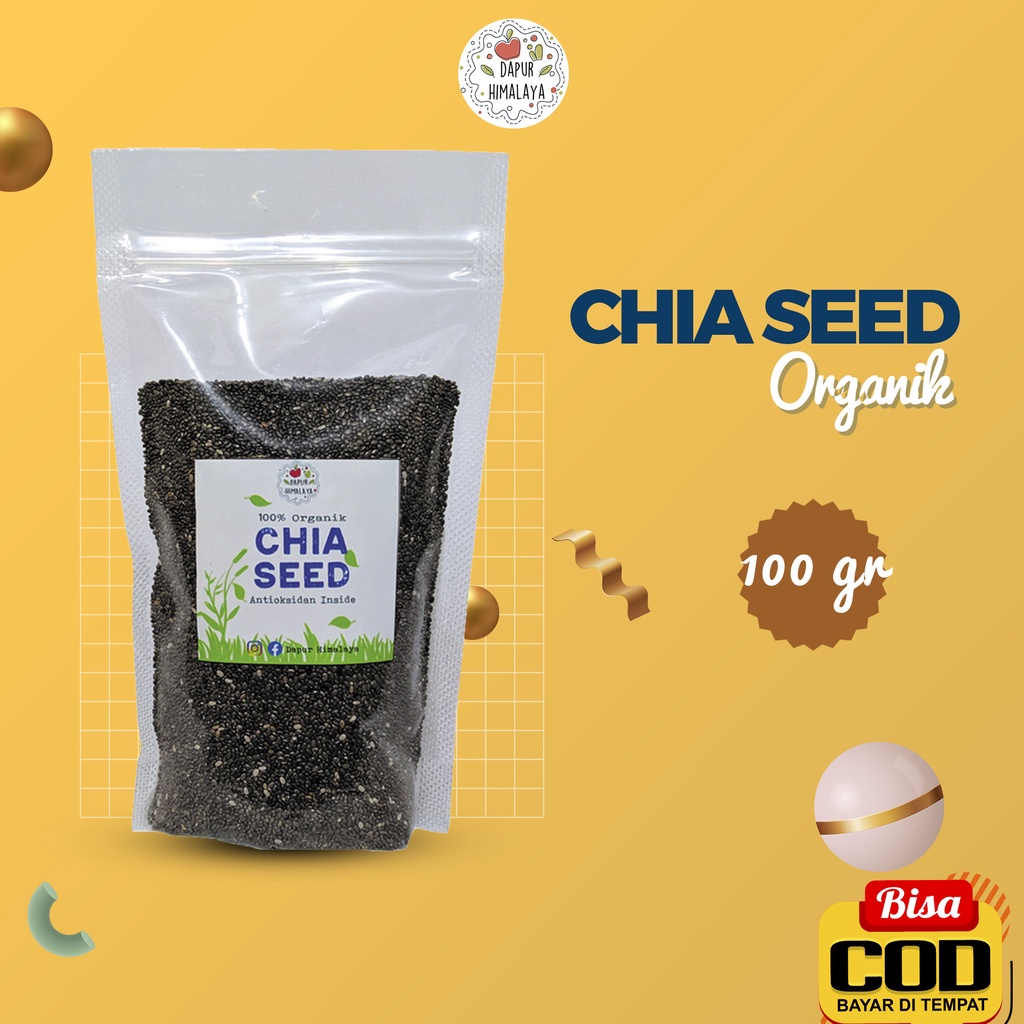 Jual TERMURAH BIJI CHIA SEED UNTUK DIET 100 G ORGANIK CIA SEEDS ORGANIC