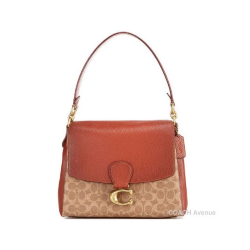 Jual Coach May Shoulder Bag In Signature Canvas(5229) Shopee Indonesia