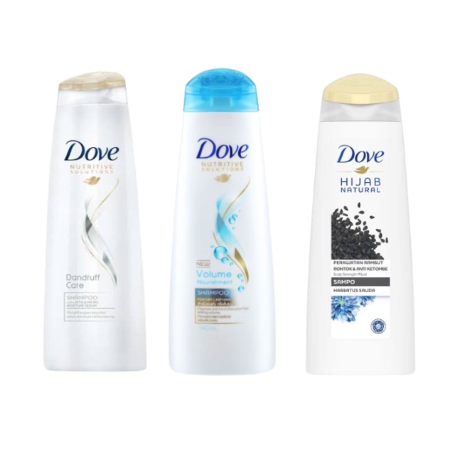 Jual Dove Shampoo Nutritive Solutions 135ml Dandruff Care, Volume Nourishment, Hijab Natural