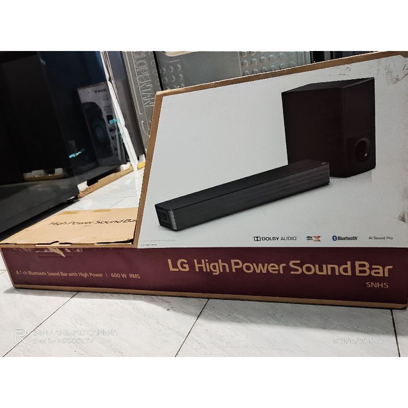 Jual SOUNDBAR LG SNH5 SPEAKER Home Theater Sound Bar 600W 4.1 CHANNEL