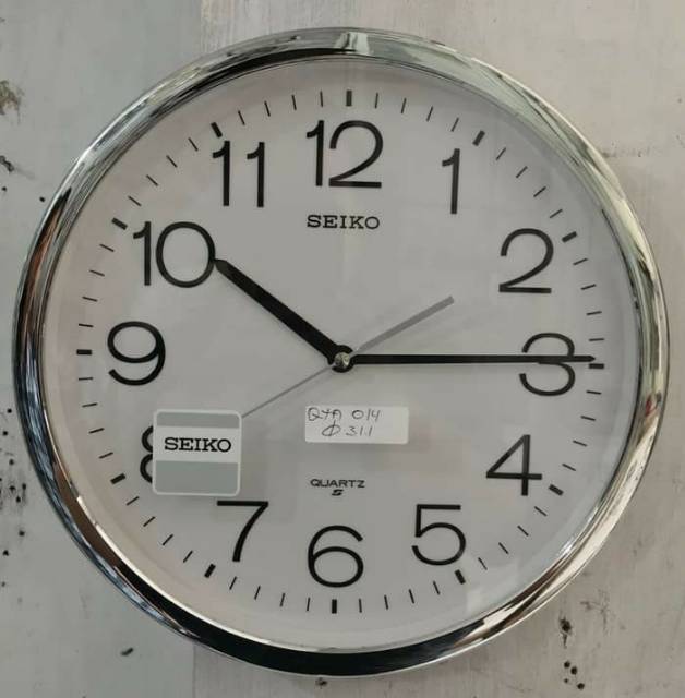 Jual Jam Dinding Seiko QXA014S ORIGINAL FULL STAINLESS STEEL Shopee