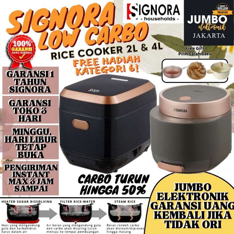 Jual Signora Low Carbo 2 Rice Cooker Signora Rice Cooker Low Carbo 2 Shopee Indonesia