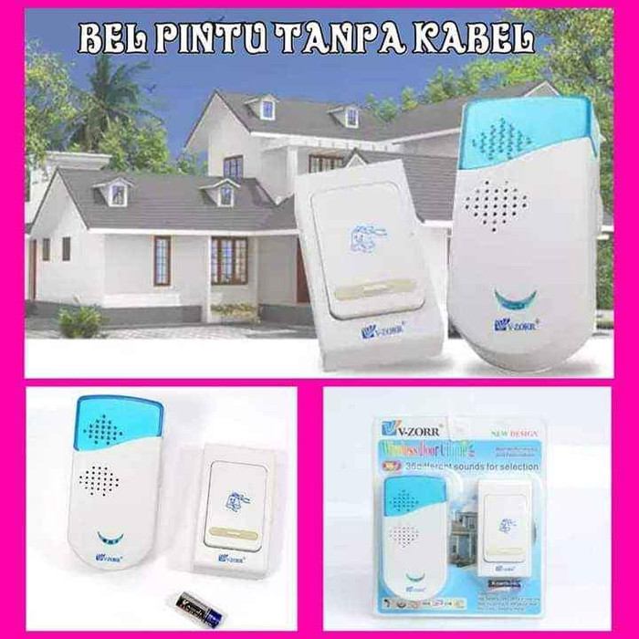 Jual Bel Pintu Rumah Tanpa Kabel Bel Rumah Wireless Jangkauan Hingga