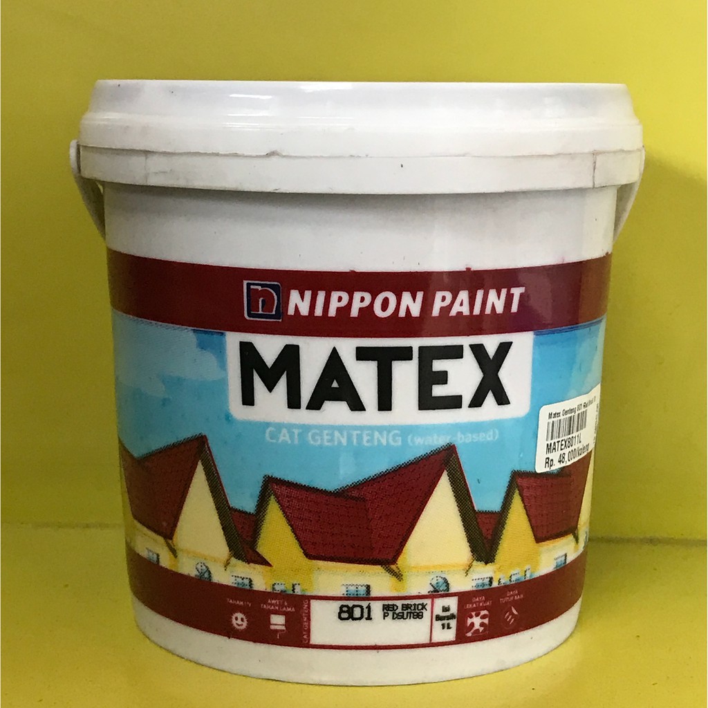 Jual Cat Genteng Matex Nippon Paint 1 liter Shopee Indonesia
