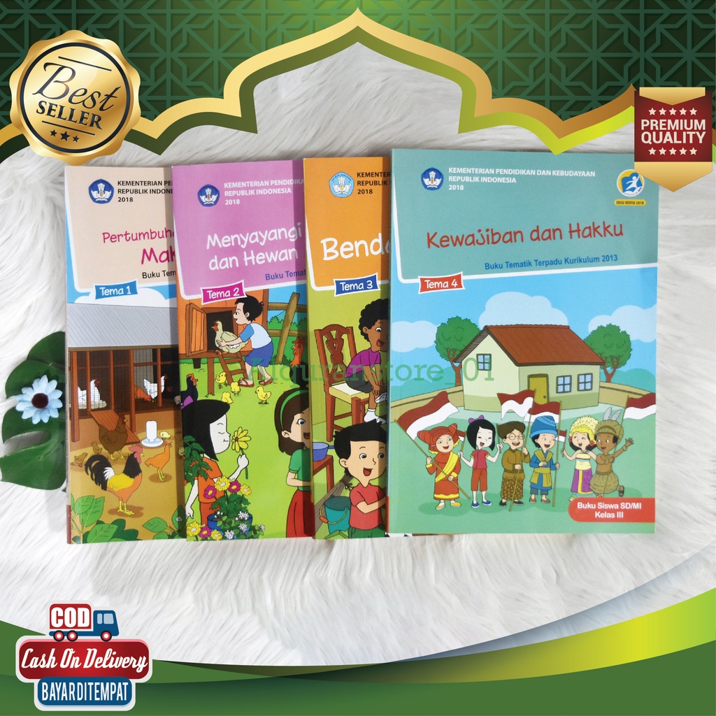 Jual Buku Pelajaran Kelas 3 Semester 1 Tematik BUKU SISWA Kelas 3 III(03)