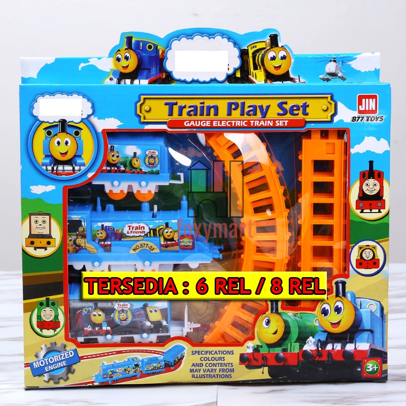 Jual (BISA COD) MAINAN ANAK REL KERETA API ELEKTRIK 87733 TRAIN PLAY