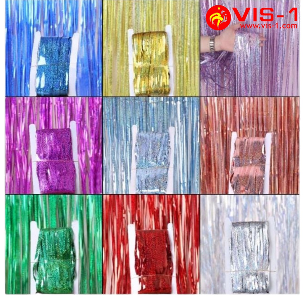 Jual Tirai Foil / Curtain Foil / Backdrop Foil / Party Backdrop Glitter (2mx1m) Shopee Indonesia