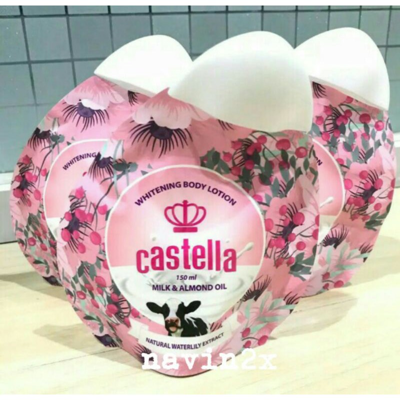 Jual WHITENING BODY LOTION CASTELLA SAPI DENGAN ALMOND OIL DAN MILK