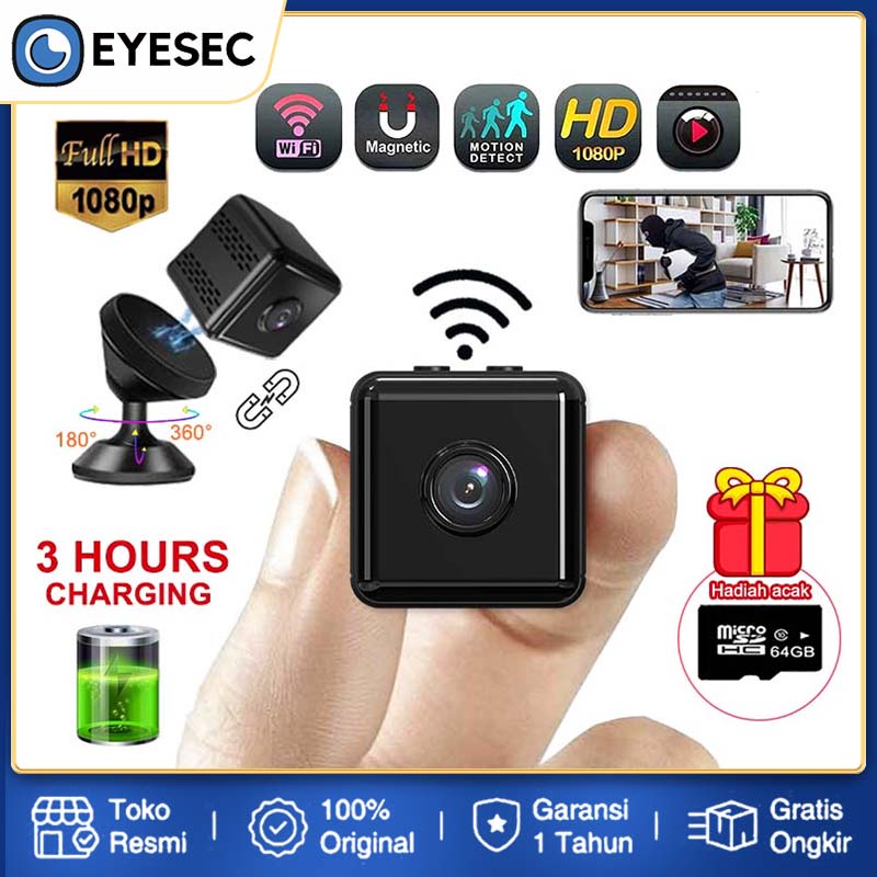 Jual EYESEC Kamera Mini CCTV 1080P Wifi Camera Mini Spy Cam Tersembunyi