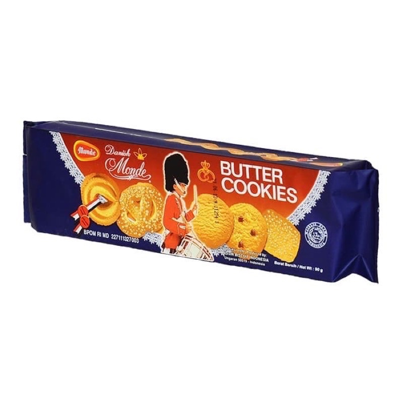 Jual MONDE BUTTER COOKIES 90Gram Monde Kemasan Kecil Murah Bandung