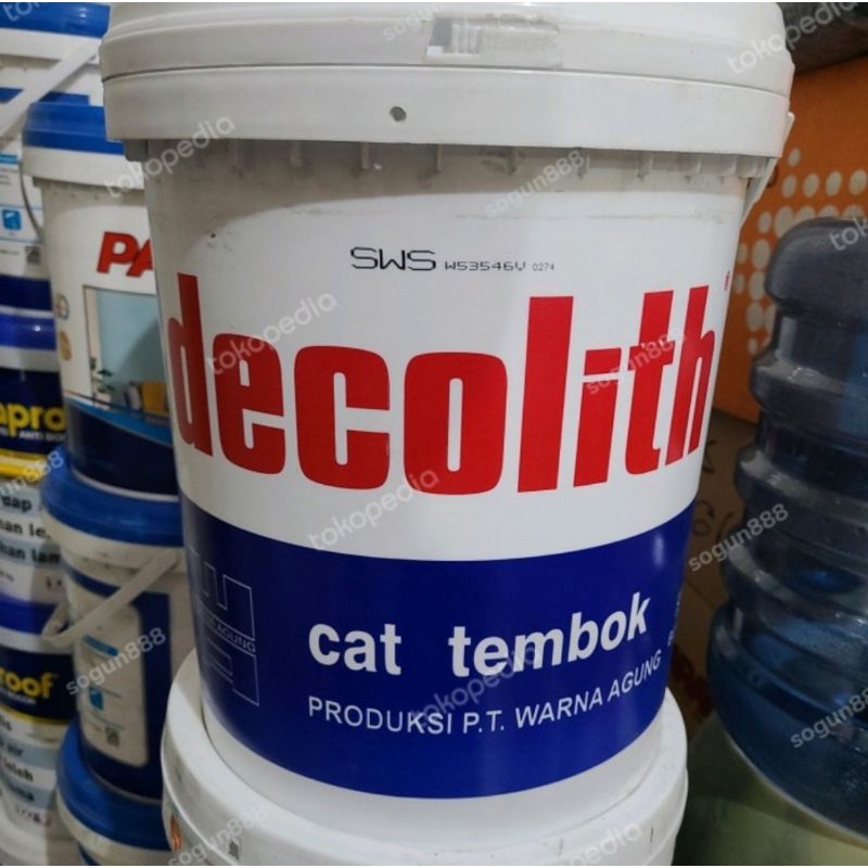 Jual 1 pail cat tembok Decolith Shopee Indonesia