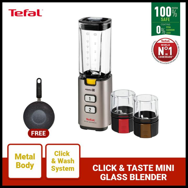 Jual Tefal Bl142A42 Click & Taste Mini Glass Blender Blender Bumbu