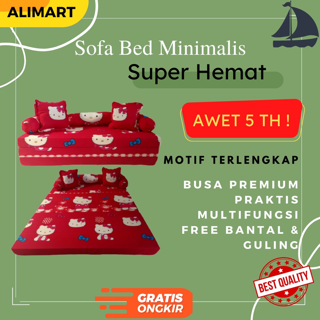 Jual Sofa Bed Kasur Lipat Sofa Bed Karakter Kasur Lipat Minimalis Untuk Kursi Ruang Tamu Busa