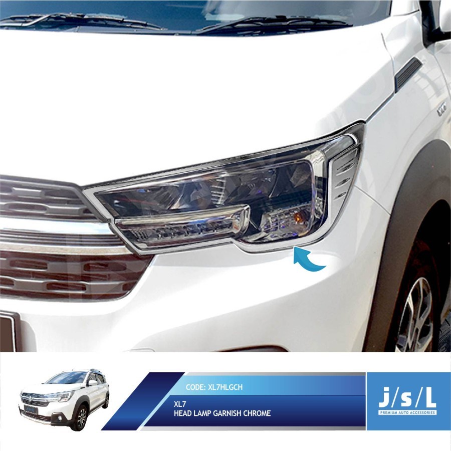 Jual Suzuki XL7 Aksesoris Cover Lampu Depan Headlamp Chrome Shopee