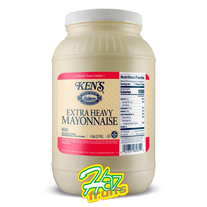 Jual Ken's Extra Heavy Mayonnaise 1 Gallon 3.3 KG Shopee Indonesia