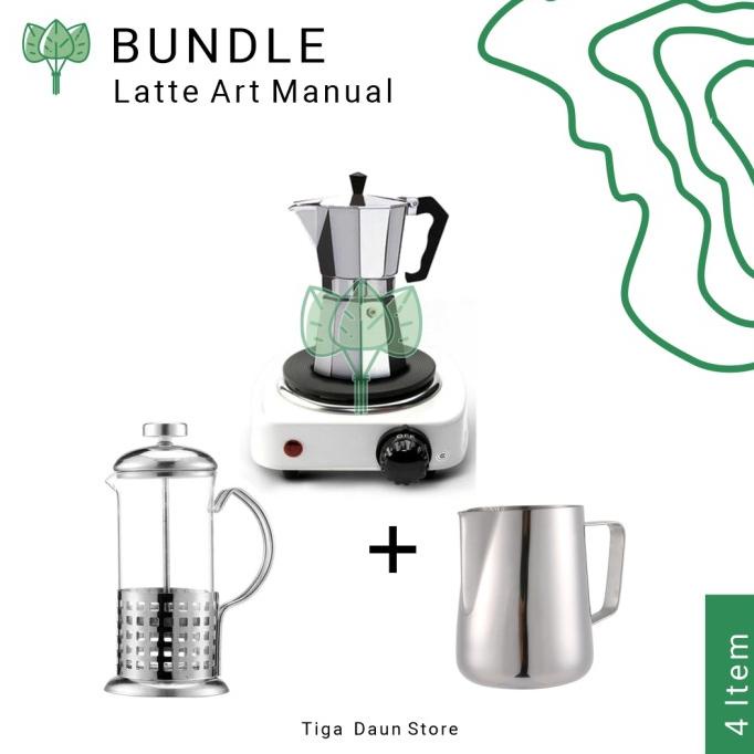 Jual Paket Membuat Latte Art Komplit Manual Brewing Coffee Latte Maker