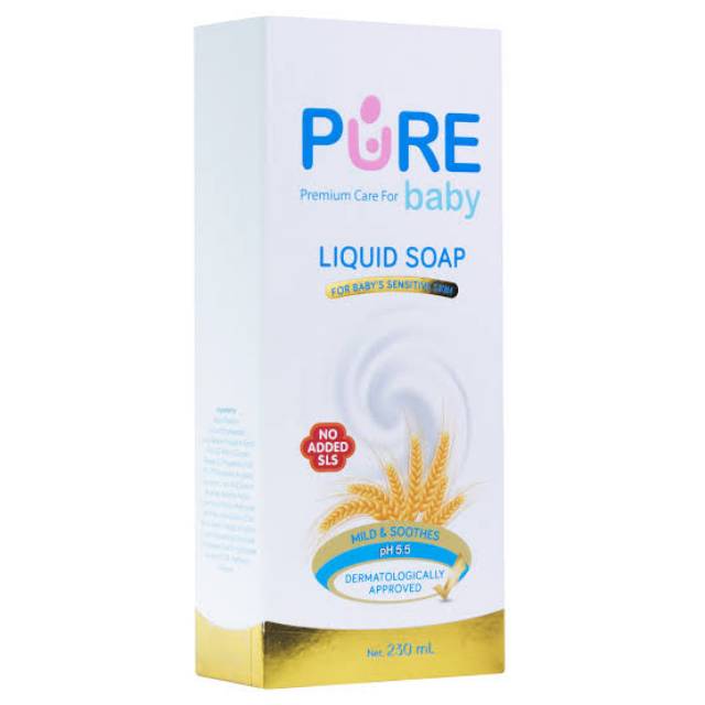 Jual PURE BABY LIQUID SOAP FOR BABY'S SENSITIVE SKIN 80ML/230ML Shopee Indonesia