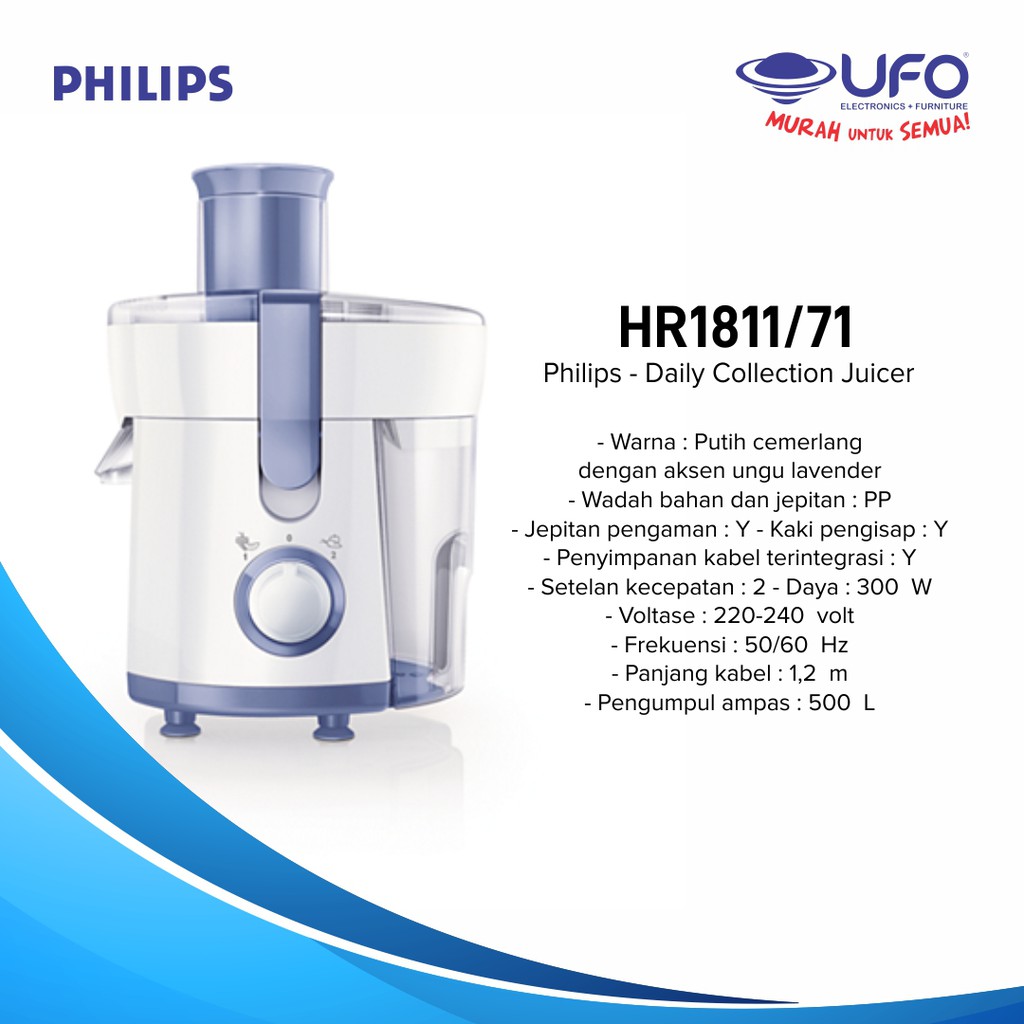 Jual PHILIPS JUICER HR1811/71 Shopee Indonesia