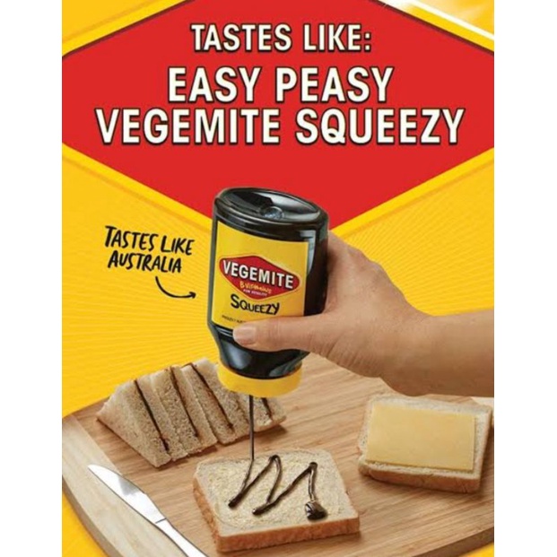 Jual Vegiemite Spread Selai Roti Asin Squeezy Bottle Squeeze Tube 220g