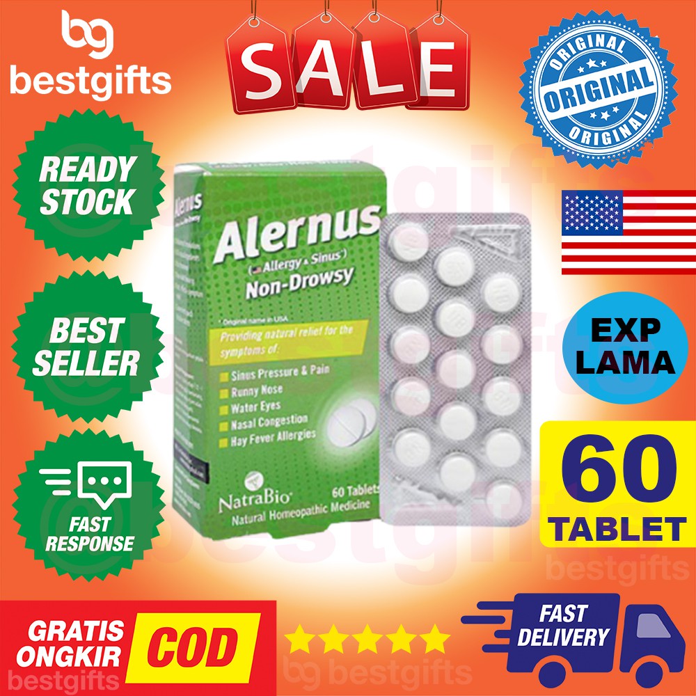Jual NATRA BIO NATRABIO ALERNUS ALLERGY SINUS NON DROWSY MEREDAKAN