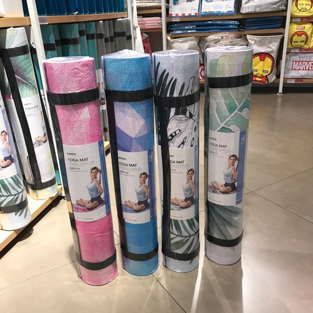 Jual YOGA MAT MOTIF BARU 5MM MINISO MATRAS YOGA MINISO Shopee