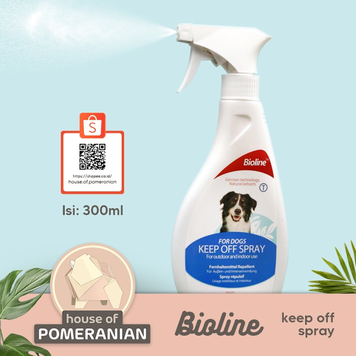 Jual Bioline keep off spray for dog. No more marking pipis anjing