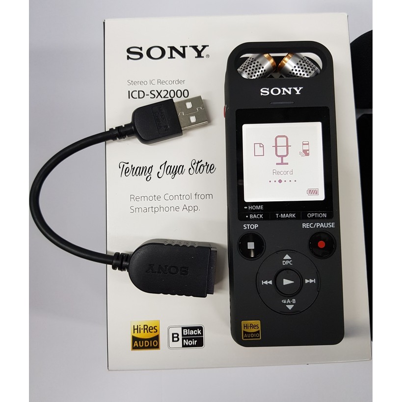 Jual Voice Recorder Sony ICDSX2000/Perekam Suara Sony (HiRes Audio