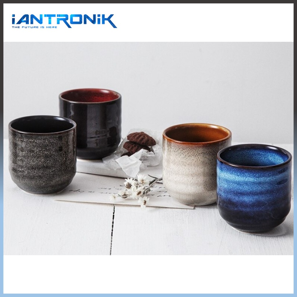 Jual KIYOTE Ceramic Tea Cup Gelas Keramik Warna Gradasi Unik 200ml