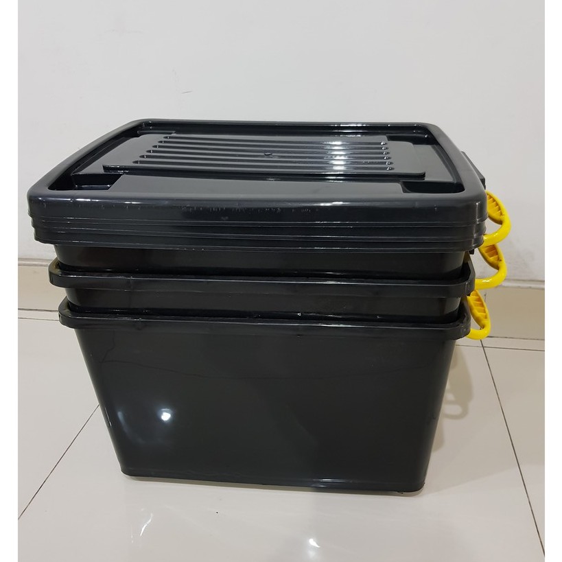 Jual 3 Pcs Roller Box 40 Hitam / Container box Hitam 40 / Box Container