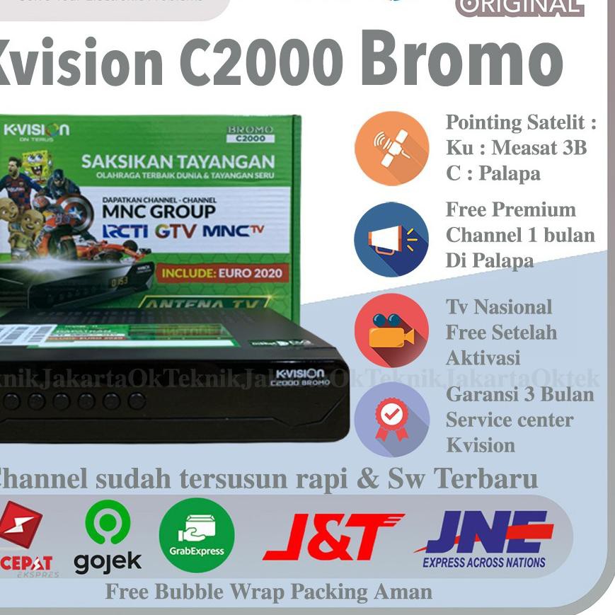 Jual Model Baru Receiver Parabola Kvision Bromo C2000 HD/ Receiver K
